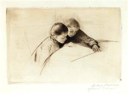 Mary Cassatt - The Map - Christies Sale 2475 Lot 5