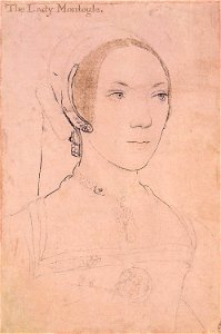 Mary, Lady Monteagle by Hans Holbein the Younger. Free illustration for personal and commercial use.
