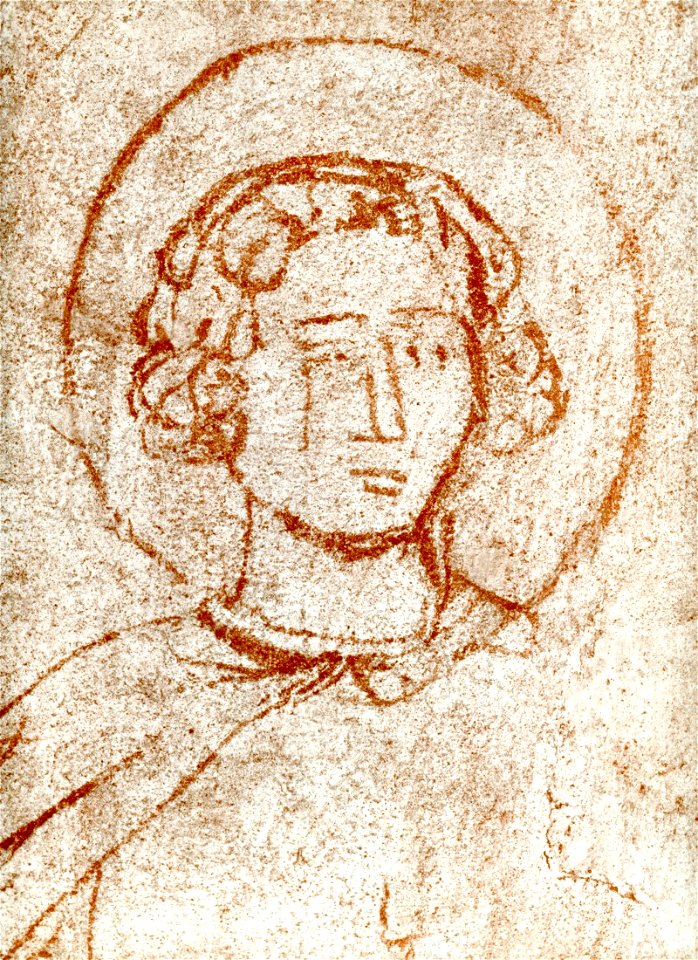 Masolino, Un Santo, Particolare, Empoli, . Cappella di S. Elena