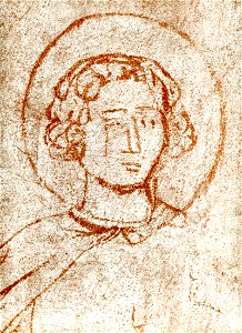 Masolino, Un Santo, Particolare, Empoli, . Cappella di S. Elena