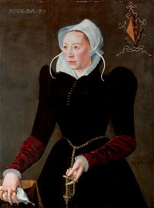 Marytge Dedel (1547-1621), by Isaac Claesz van Swanenburg. Free illustration for personal and commercial use.
