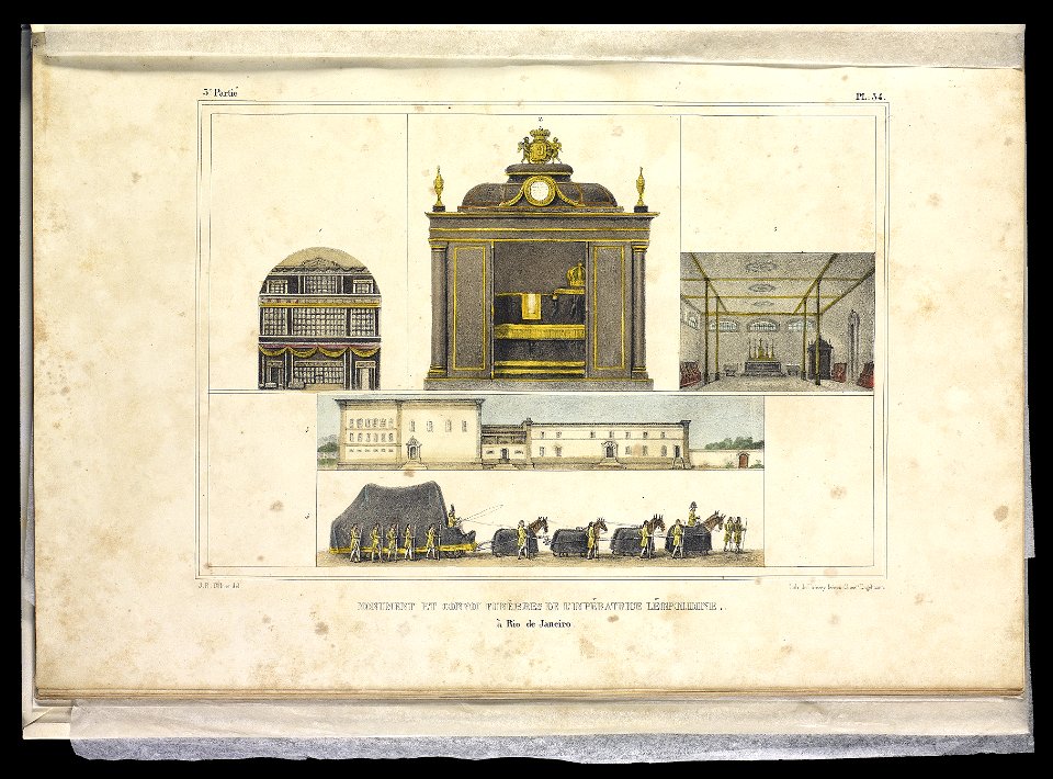 Monument et convoi funèbres de l'Impératrice Léopoldine - à Rio de Janeiro (2), da Coleção Brasiliana Iconográfica