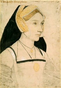 Mary, Lady Heveningham by Hans Holbein the Younger. Free illustration for personal and commercial use.