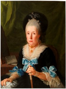 María Tomasa de Aliaga, de Antonio Carnicero (Museo del Prado). Free illustration for personal and commercial use.