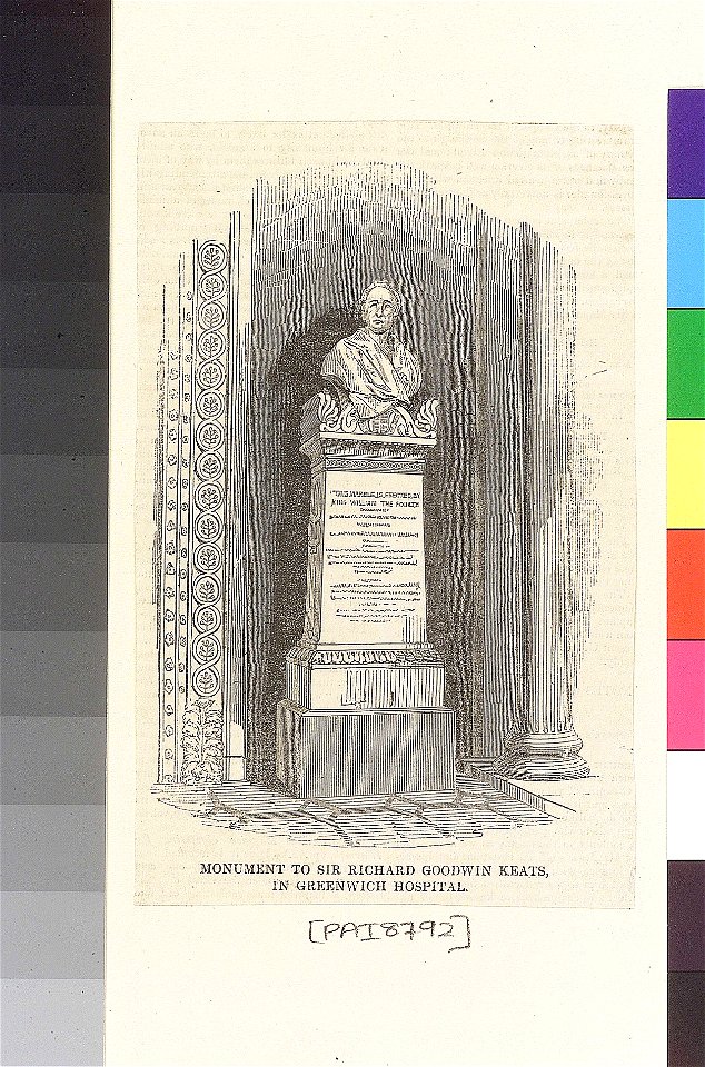 Monument to Sir Richard Goodwin Keats in Greenwich Hospital RMG PZ8792