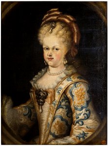 María Luisa Gabriela de Saboya, reina consorte de España (Museo del Prado). Free illustration for personal and commercial use.