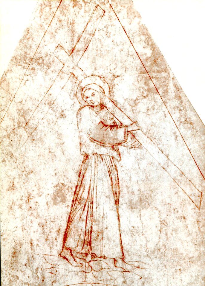 Masolino, Cristo Portacroce, Empoli, Santagostino. Crociera della Cappella di S. Elena