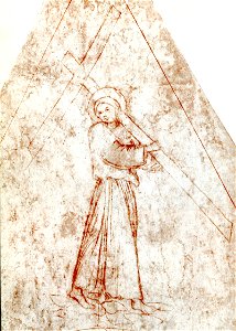 Masolino, Cristo Portacroce, Empoli, Santagostino. Crociera della Cappella di S. Elena