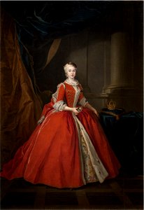María Amalia de Sajonia, reina de España. Free illustration for personal and commercial use.