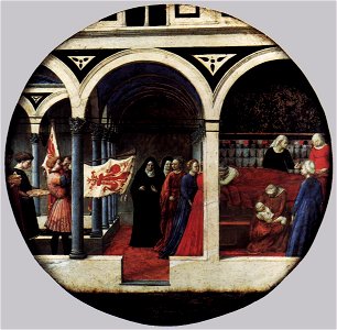 Masaccio - Plate of Nativity (Berlin Tondo) - WGA14220