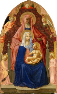 Masaccio. The Madonna and Child with st. Anna. ca. 1424. Uffizi, Florence