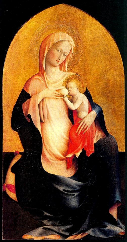 Masolino, madonna dell'umiltà, firenze