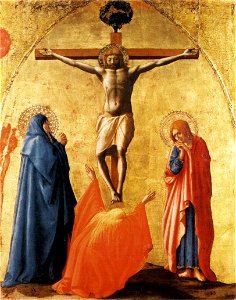 Masaccio, polittico di pisa, crocefissione napoli, 83x63 cm