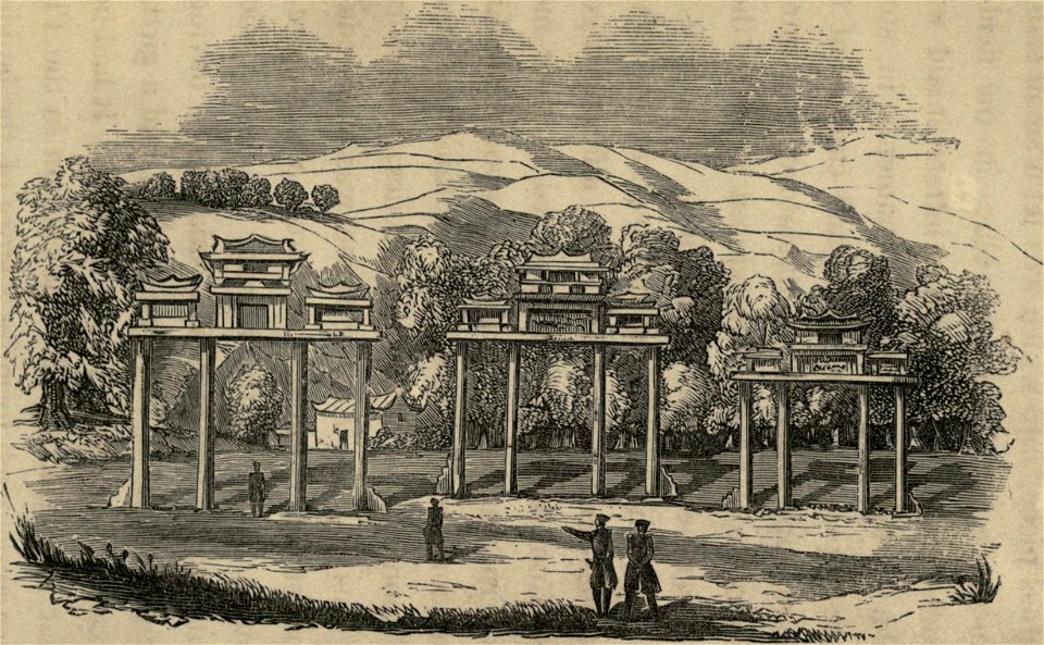 Monuments near Chin-keang-foo