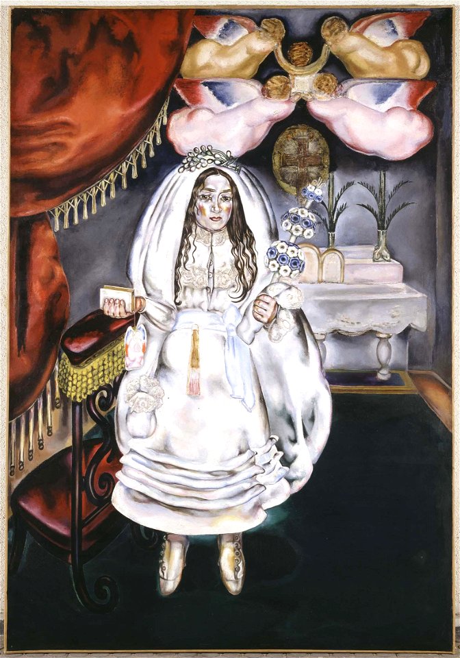 María Blanchard, 1914, La comulgante, oil on canvas, Museo Reina Sofia, Madrid