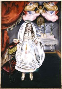 María Blanchard, 1914, La comulgante, oil on canvas, Museo Reina Sofia, Madrid