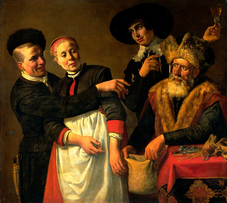 Mooy-Aal en haar aanbidders Rijksmuseum SK-A-270