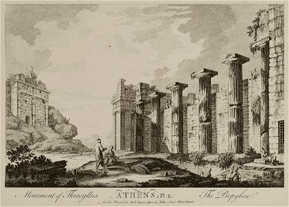 Monument of Thrasyllus Athens The Propylaea - Sayer Robert - 1759