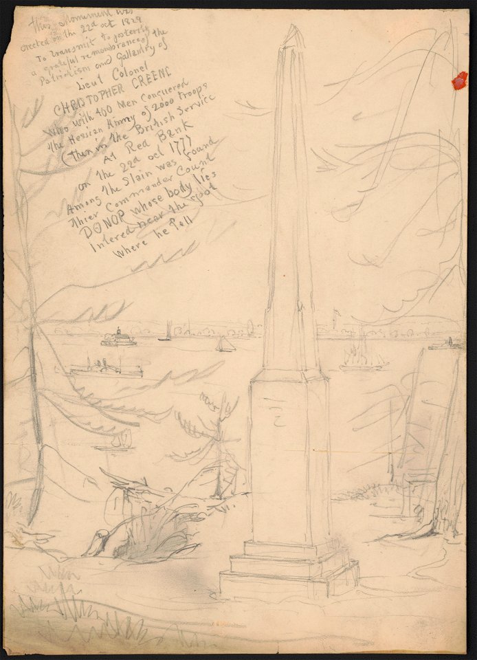Monument on the banks of the Delaware River LCCN2016648735