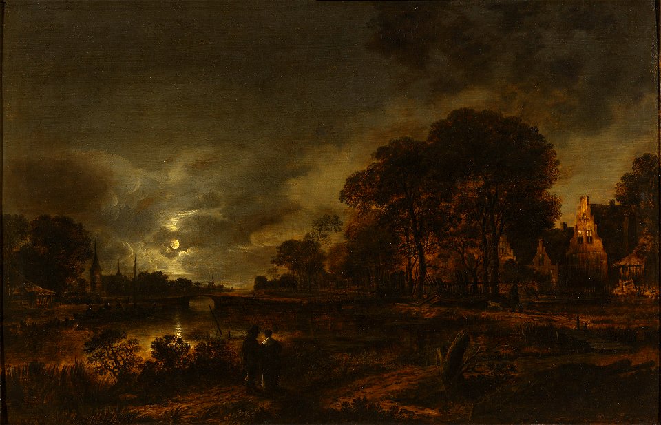 Moonlight Landscape (Aert van der Neer) - Nationalmuseum - 19412
