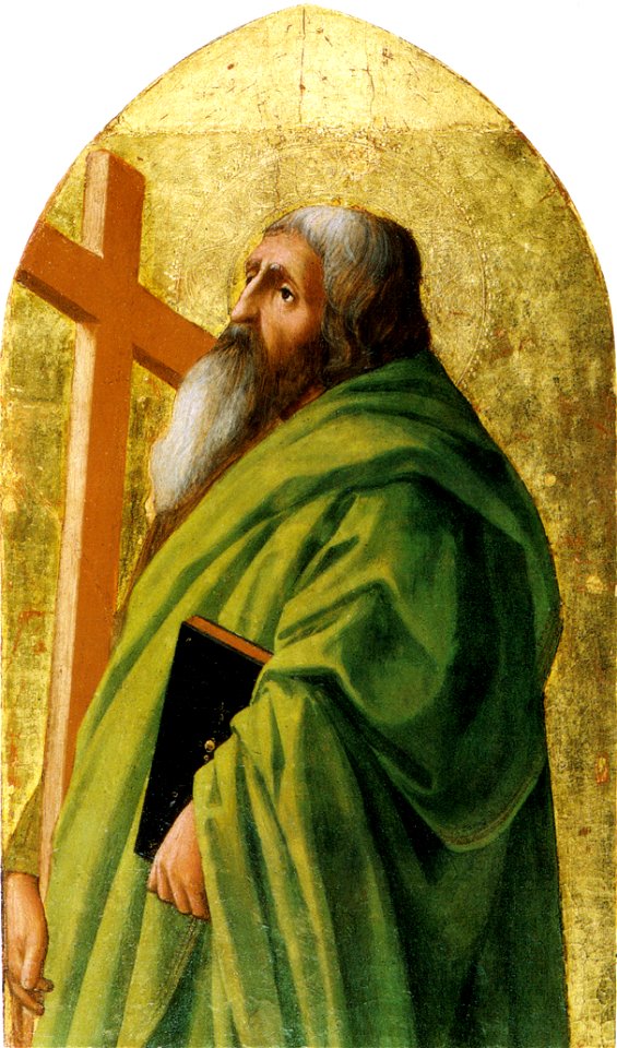 Masaccio, polittico di pisa, sant'andrea, malibu, 51x31 cm