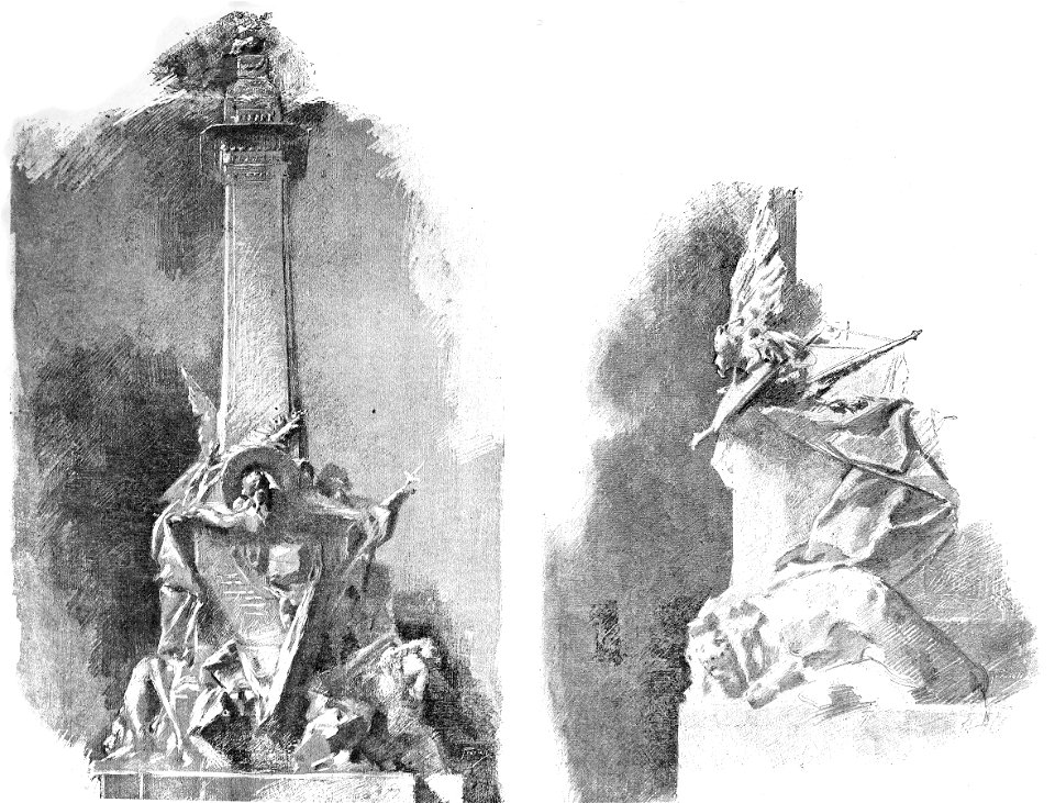 Monumento alle Cinque Giornate - Bozzetto (disegno Previati)