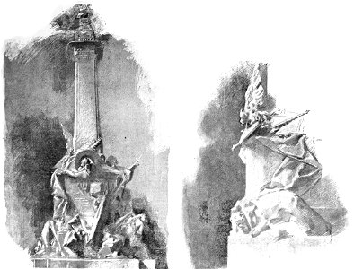 Monumento alle Cinque Giornate - Bozzetto (disegno Previati)