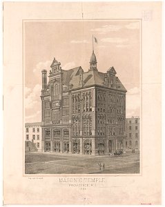 Masonic temple, Providence, R.I., 1884 LCCN2003677533