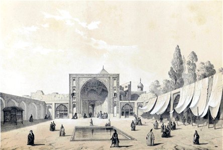 Masjid i Shah Tehran by Eugène Flandin