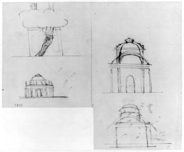 Monuments, Washington, D.C. Sketches - elevations LCCN2002711968. Free illustration for personal and commercial use.