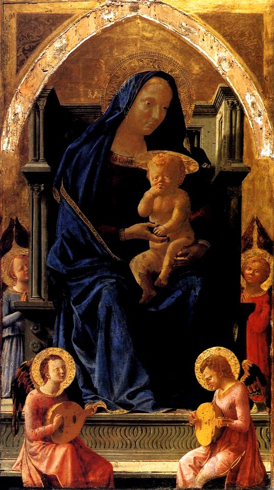 Masaccio - Madonna with Child and Angels - WGA14200