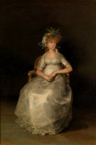 María Teresa de Borbón y Vallabriga, Condesa de chinchon (Goya). Free illustration for personal and commercial use.