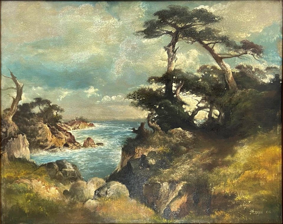 Near Point Lobos, China Cove, Monterey Coast, California by Thomas Moran
