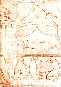 Masolino, Cristo Portacroce, Empoli, Il Sogno di Eraclio. Cappella di S. Elena