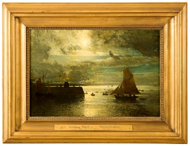 Moonlit Landscape (Alfred Wahlberg) - Nationalmuseum - 21033