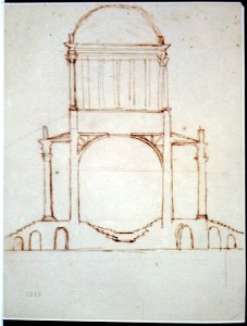 Monuments, Washington, D.C. Sketch - section of circular structure LCCN2002711969. Free illustration for personal and commercial use.