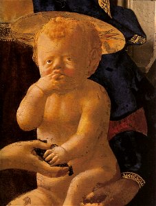Masaccio. Madaonna and Child. Detail. 1426. National Gallery, London