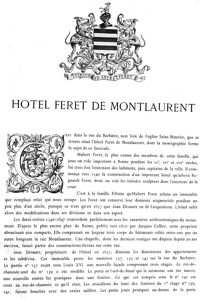 Monuments historiques de Reims hôtel Feret 89206