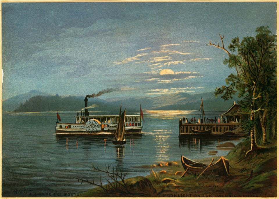 Moonlight on Lake Winnipiseogee 2 (Boston Public Library)