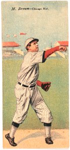 Mordecai Brown-Arthur Hofman, Chicago Cubs, baseball card portrait LCCN2007683862