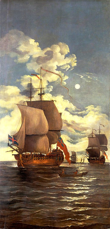 Moonlight scene- ships saluting RMG BHC1074