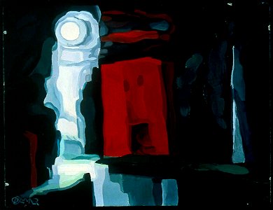 Moon-Night Mood (Bluemner)