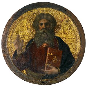 Masolino God the Father tondo