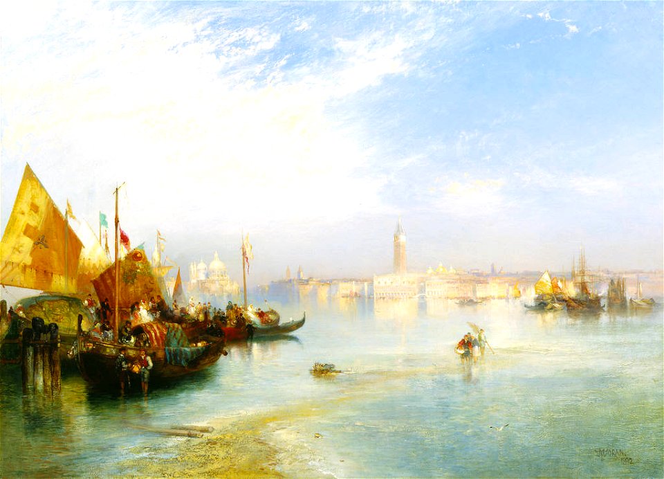 Thomas Moran - The Fisherman's Wedding Party