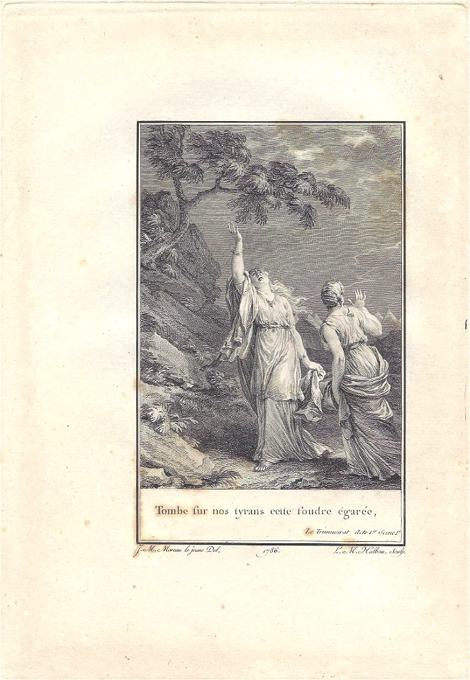 Moreau Voltaire Le Triumvirat