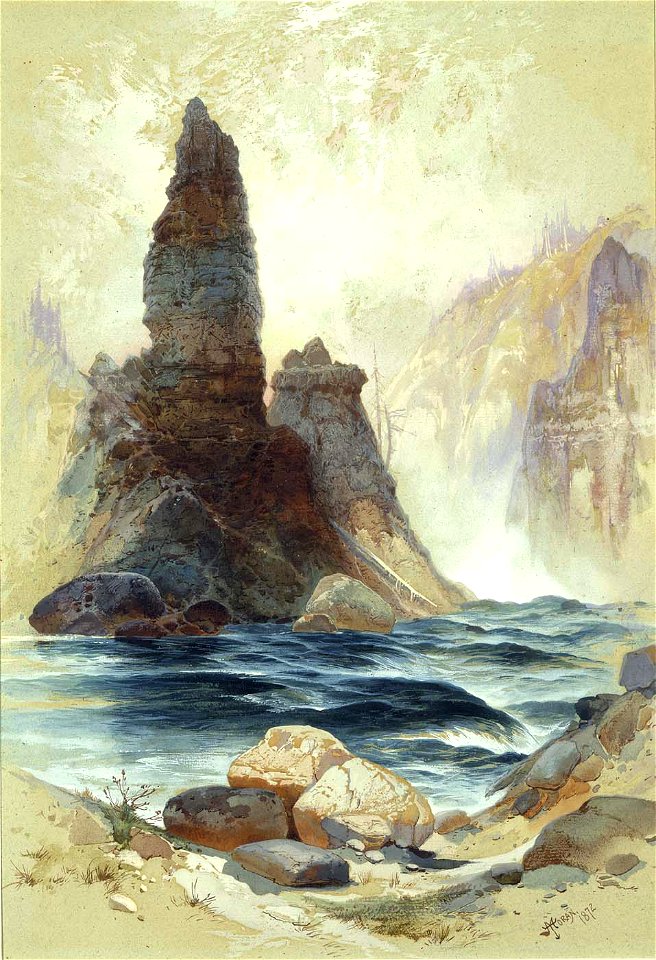 Thomas Moran - Above Tower Falls, Yellowstone