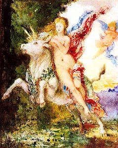 Moreau, Europa and the Bull. Free illustration for personal and commercial use.