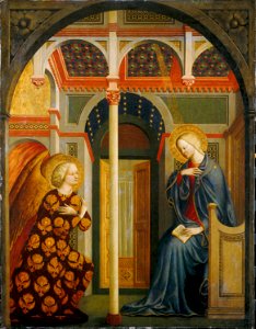 Masolino Annunciation. Free illustration for personal and commercial use.