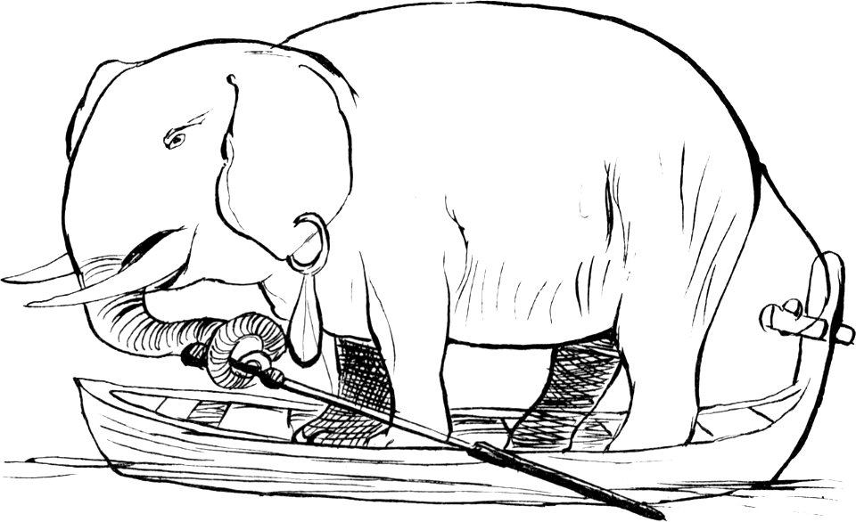 More Nonsense, Pictures, Rhymes, Botany, etc. (1872), The Enthusiastic Elephant