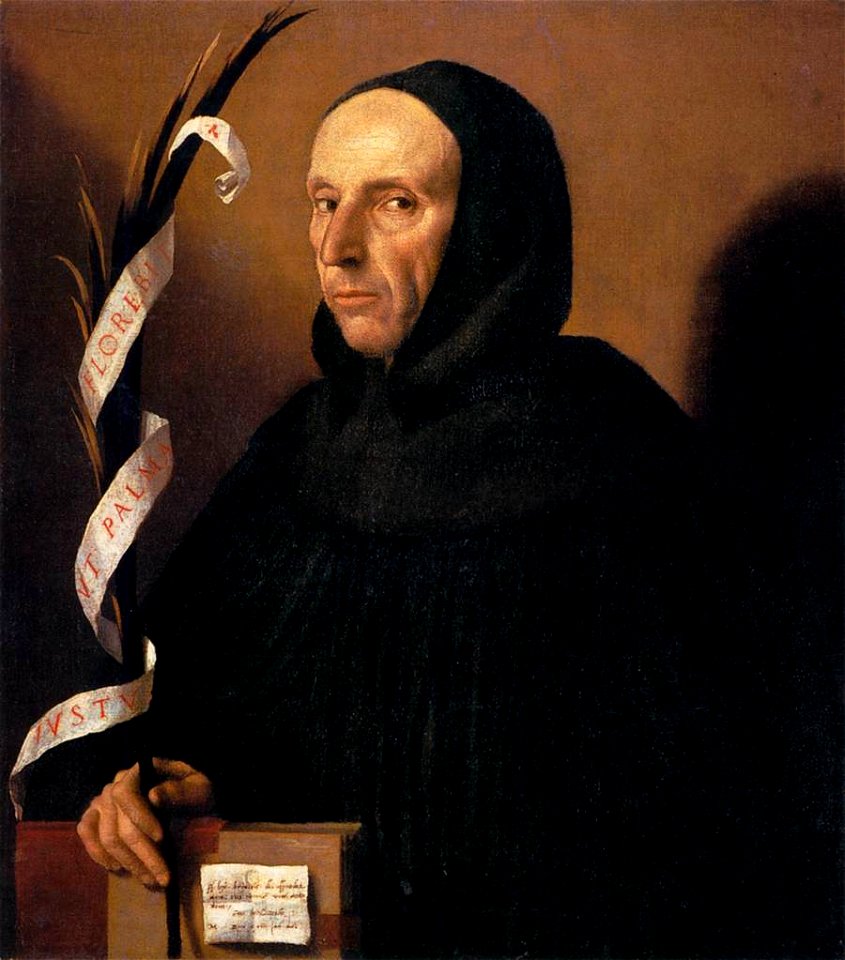 Moretto da Brescia - Portrait of a Dominican, Presumed to be Girolamo Savonarola - WGA16226